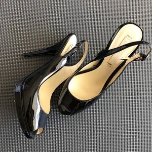 BCBG MaxAzria Patent Leather Slingback Pumps